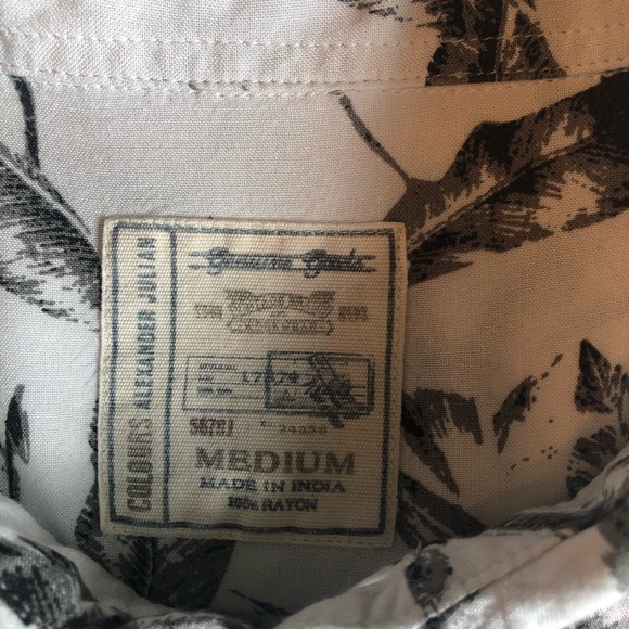 Alexander Julian Men's Black & White Patterned Short Sleeve Shirt Size M - Picture 5 of 9